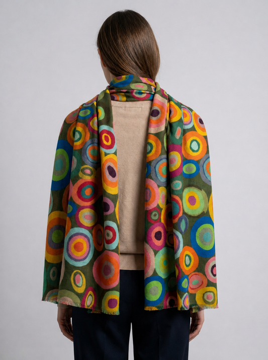 Aurora Orbit Wool Scarf