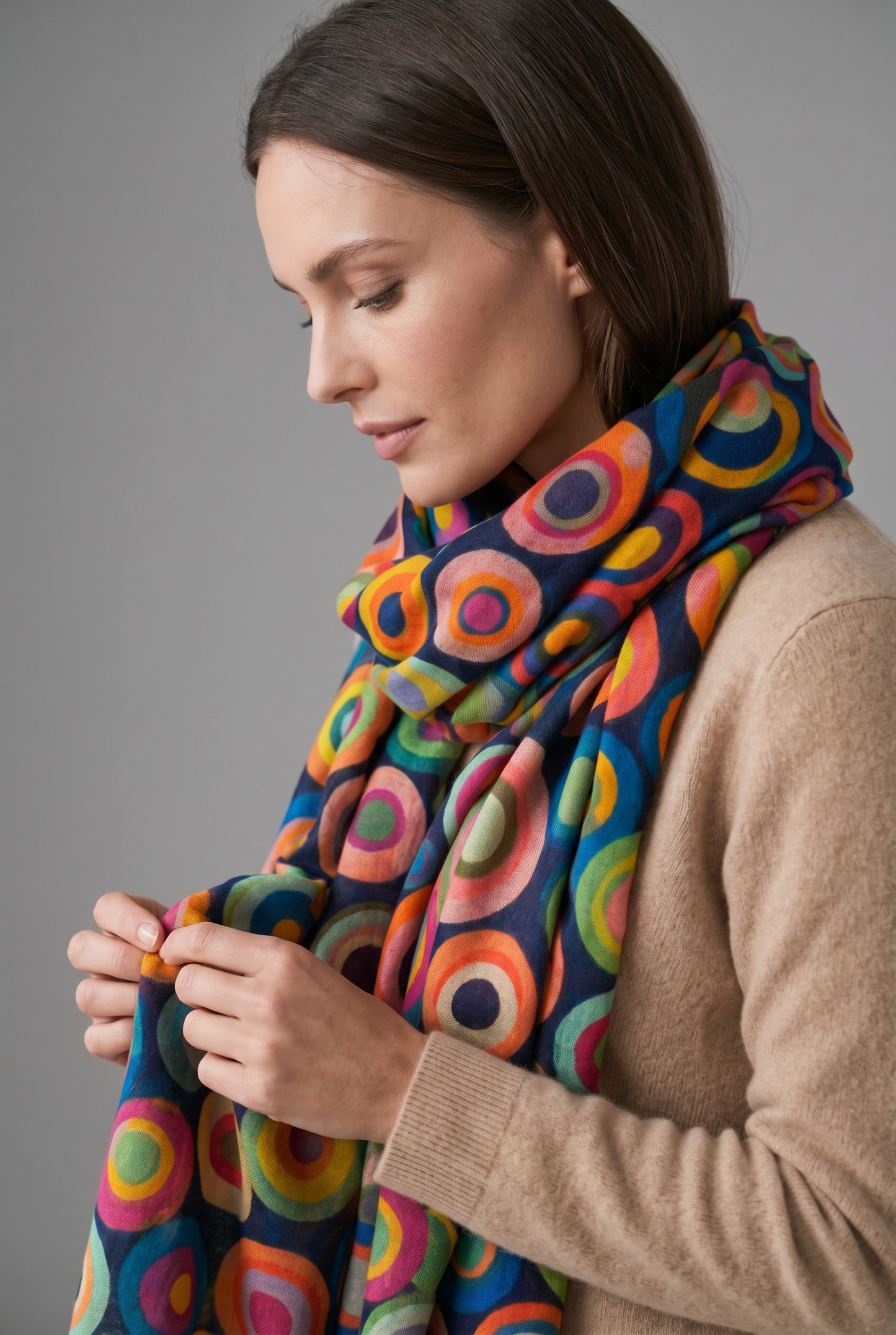 Aurora Orbit Wool Scarf