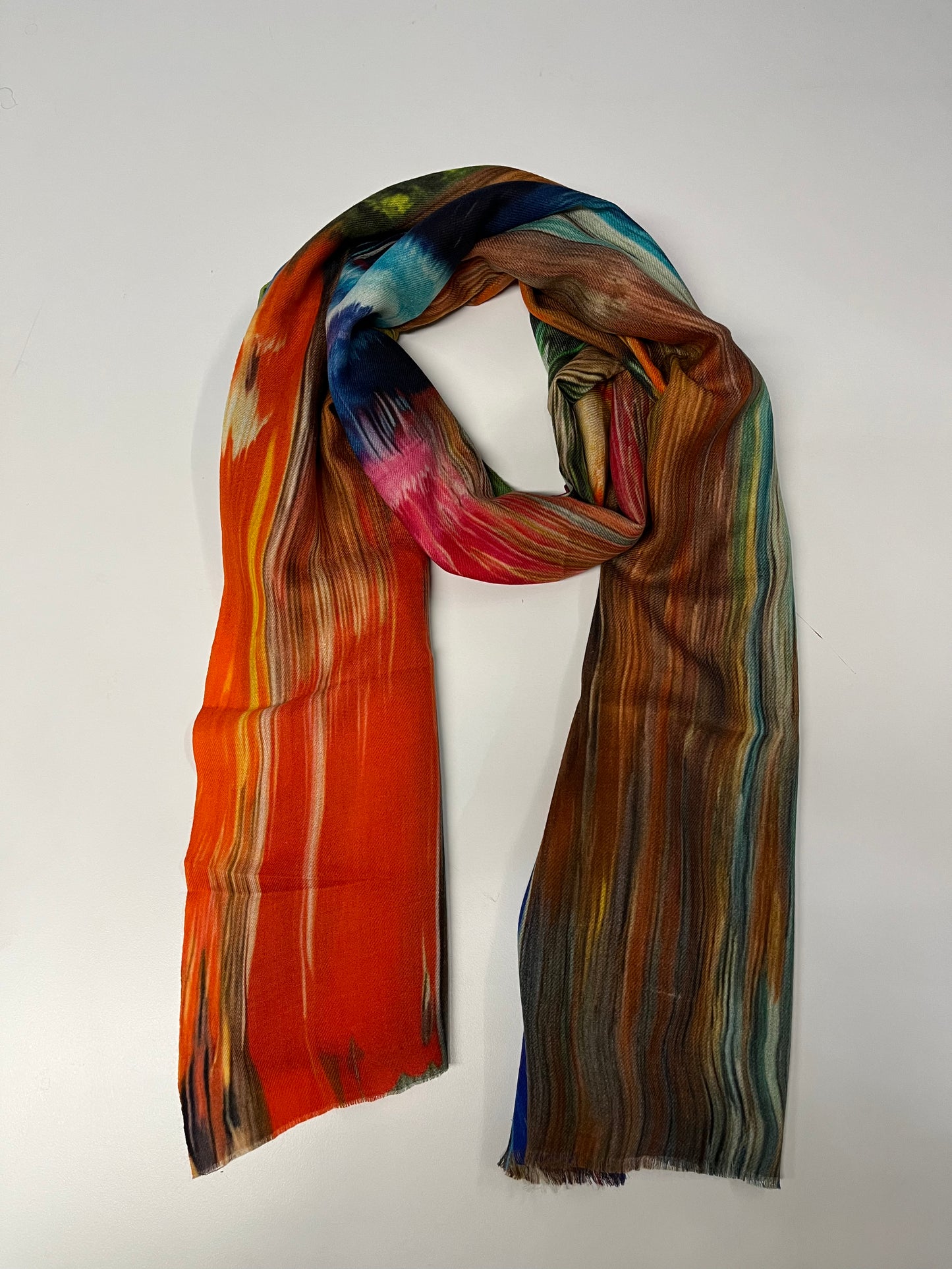 Ocean Sunset Wool Scarf
