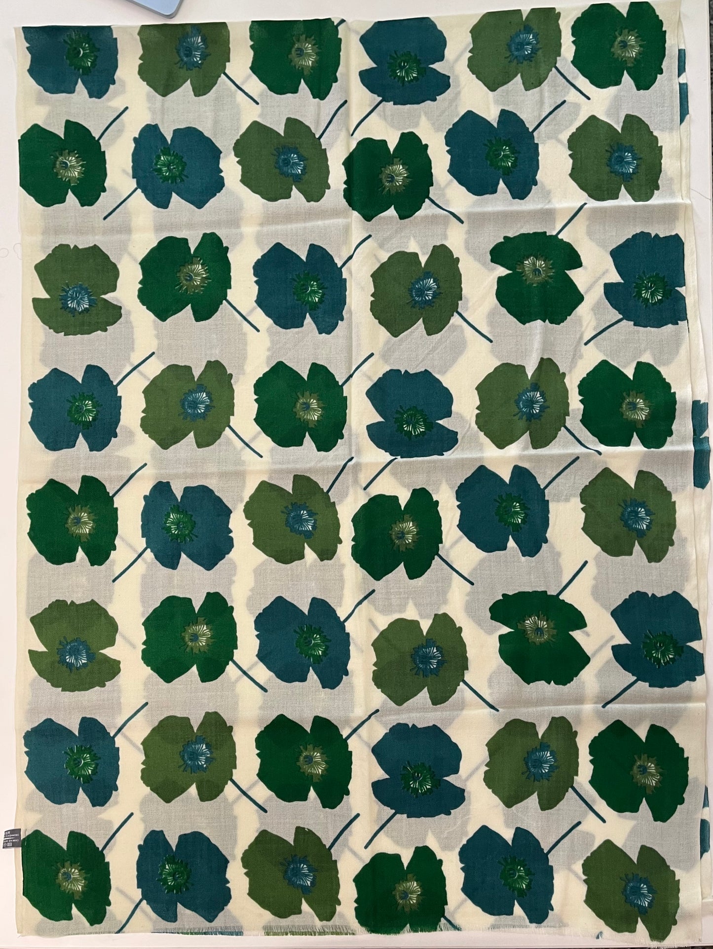 Wild Poppy Wool Scarf